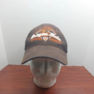 Oregon State Beavers Campeones Nacionales de Béisbol 07 Correa Trasera Sombrero Espalda Foto 1 de 4