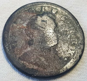1723 George I Half Penny Copper Coin Lot HP09 - Picture 1 of 4
