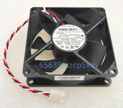 NMB 3110GL-04W-B79 Fan 80*80*25MM 3-Pin 12V 0.38A FAN Replace NMB 3110KL-04W-B79 - Image 1 of 4