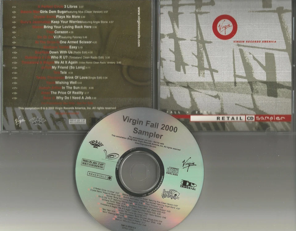 PROMO CD A PERFECT CIRCLE At The Drive In DC TALK Yanni w/ SCARFACE & TIMBALAND  Foto 1 de 1