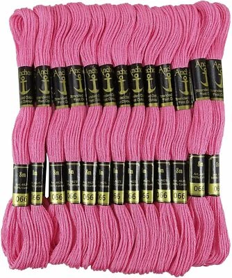 Anchor Threads Stranded Cotton Thread Cross Stitch Hand Embroidery Floss Pink - Image 1 of 4
