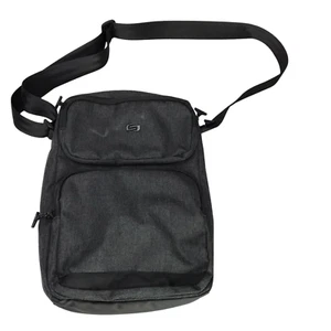 Messenger Bag New SOLO NEW YORK Brand. Small Bag. Dark Gray Black Adjustable - Picture 1 of 6