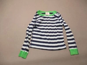 Hanna Andersson Size 5 Boys Black/White Striped Organic Cotton Pajama Top T233 - Picture 1 of 6