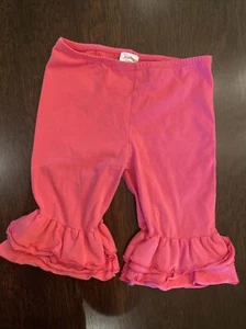 RUFFLE BUTTS Ruffled Bike shorts Girls 8, Hot Pink - Picture 1 of 7