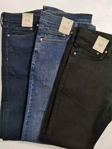 M&S Men's Slim Fit Denim Stretch Jeans, Various Size, 4 Colours - Picture 1 of 18