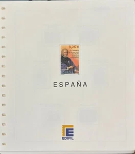 HOJAS ESPAÑA 2003- HOJAS EDIFIL PARA SELLOS MONTADAS CON FILOESTUCHES. PAPEL BL. - Foto 1 di 2