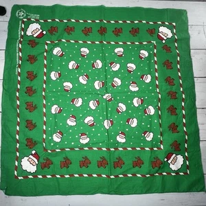 "Bufanda Papá Noel Bandana 21,5"" de colección recuerdo Navidad Dayton/Hudson Corp EE. UU." - Imagen 1 de 5
