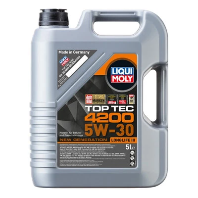 Motoröl LIQUI MOLY 4200 Top Tec 4200 5W-30 Motorenöl Leichtlauf Motor Öl 5 Liter - Bild 1 von 4