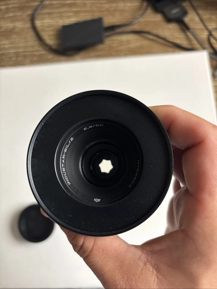 Industar Soviet Vintage 50mm 2.8 com Star Bokeh Excelente Estado Adaptador EF - Imagem 1 de 4
