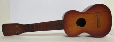 Vintage Wooden 4 String Ukulele Uke Needs Restoration - Image 1 of 4