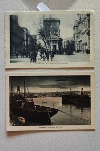 CATANIA CITTA'-LOTTO 2 CARTOLINE-C89-158 - Picture 1 of 1