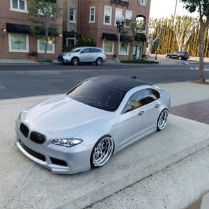 200mm 1/10 Custom Paint BMW M5 4Tec2 drift HPI DC10 YD2 MST TT02 Body Only - Picture 1 of 7