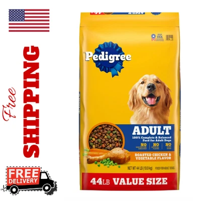 44Lbs Pedigree Complete Nutrition Roasted Chicken Dry Dog Food Adult Dog 10%SALE - Image 1 of 4