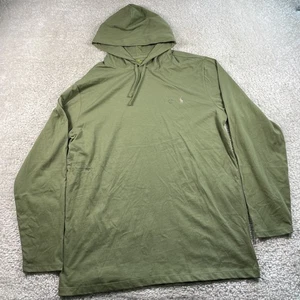 Polo Ralph Lauren Hoodie T Shirt Mens Large Tall LT Green Long Sleeve Pullover - Picture 1 of 9