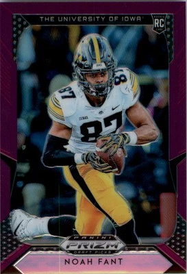 2019 Panini Prizm Draft Picks Prizms Purple #129 Noah Fant - FB - Image 1 of 2