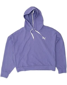 PUMA Womens Hoodie Jumper UK 18 XL Purple Polyester AD11 - Picture 1 of 3
