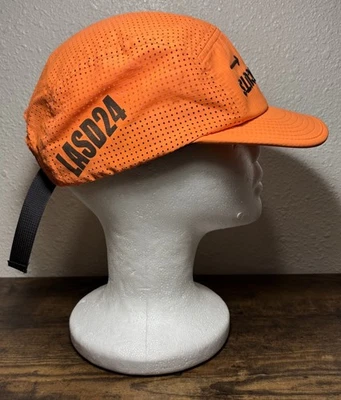 Rnnr Hat Cap Orange Strap Back No Shortcuts LASD24 Panel Tailwind Running Mesh - Image 1 of 4