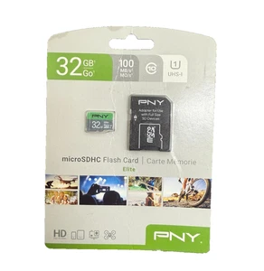 New PNY 32GB Elite Class 10 U1 microSDHC Memory Card - Picture 1 of 1
