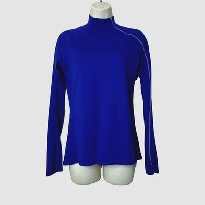 Salomon ActiLite Royal Blue Long Sleeve Base Layer Active Top Shirt Women's M - Image 1 of 4