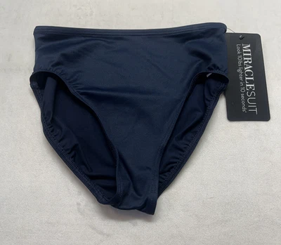 NUEVO CON ETIQUETAS MIRACLESUIT Mujer 8 Azul Medianoche Tankini Parte Inferior Bikini Traje de Baño Calzoncillo Foto 1 de 4