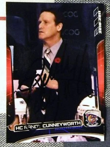 Tarjeta Montreal Canadiens Randy Cunneyworth Firmada 10/11 de los Hamilton Bulldogs SGA - Imagen 1 de 1