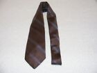 Christian Dior Men's Brown With Blue & Gold Stripes Tie Guc