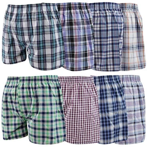 3 6 9 12 pares de calzoncillos boxer tejidos a cuadros para hombre ropa interior calzoncillos ricos de algodón baúl - Imagen 1 de 1