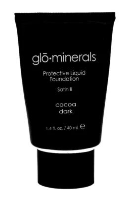 Glo Minerals Oil Free Protective Liquid Foundation (Cocoa Dark) 1.4 oz / 40 ml - Image 1 of 4