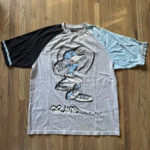PACO Jeans T-Shirt Men’s SZ XL AOP Graphic Y2K Baseball Graffiti RARE HIP HOP - Picture 1 of 14