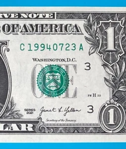 1994 July 23 : C 19940723 A BIRTHDAY Note $1 One Dollar Bill *UNC* - Picture 1 of 3