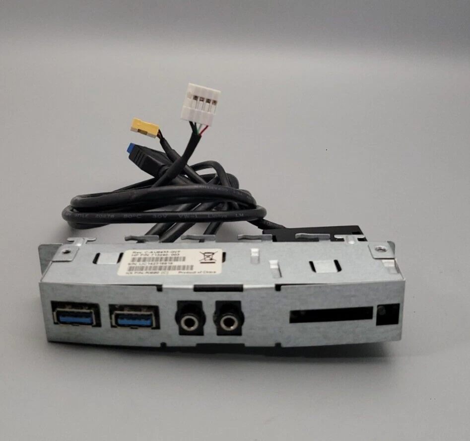 HP Pav 500 Front I/O 2USB3.0 Audio Card Rdr 713240-003 - Image 1 of 4