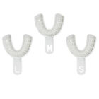 3 Pairs of Plastic Oral Impression Trays for Adults Implant Denture