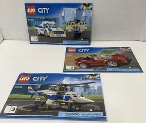 Lego City Manuales Para Set 60138 Persecución Alta Velocidad SIN LADRILLOS - Imagen 1 de 2