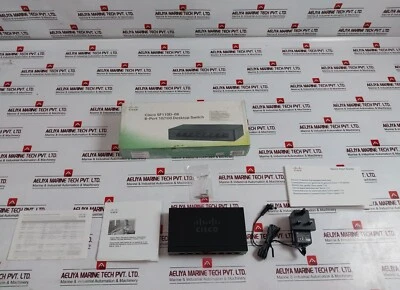 Cisco SF110D-08 8-Port Ethernet Desktop Switch W/ Power Supply MU08-6120050-B2 - Image 1 of 4