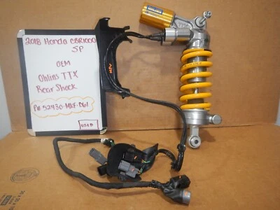 Amortiguador trasero Honda CBR1000RR SP 2018 OEM Ohlins TTX con arnés 52430-MKF-D60 Foto 1 de 4