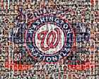 Impression mosaïque des Nationals and Senators de Washington conçue à l'aide de joueurs thu 2019