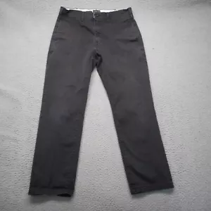 Pantalones Levis para hombre 33x30 negros delanteros planos pantalón chino ajuste 32x29 patinador - Imagen 1 de 17