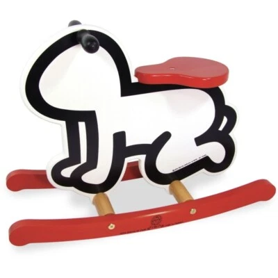 Keith Haring Radiant Baby Schaukelpferd | Rocker Bascule | Designobjekt | Stuhl - Bild 1 von 4