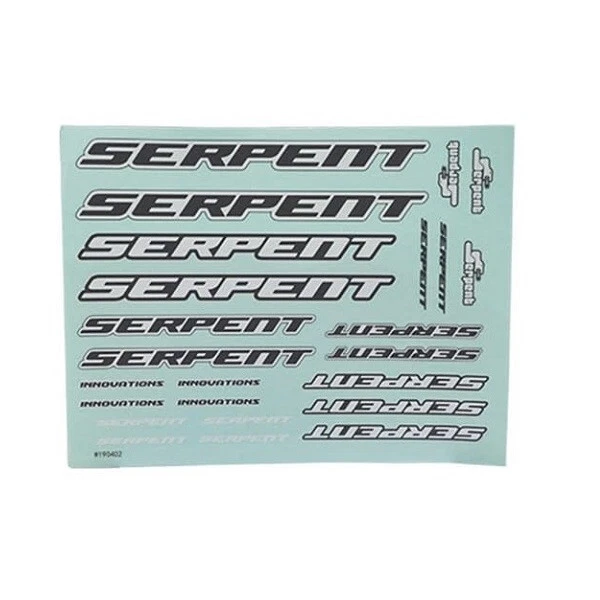 SERPENT 190402 Decal sheet large black-white (2) (SER190402) - Imagen 1 de 1