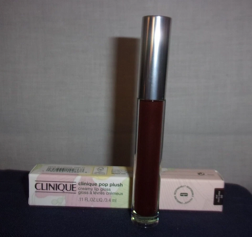 2 X Clinique Pop Plush Creamy Lip Gloss - 07 Airkiss Pop - Travel NWOB Ship