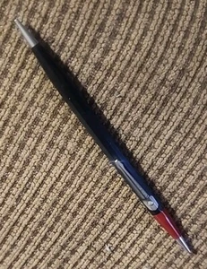 Vintage zweiseitiger Autopoint Druckbleistift - cool! Für dünne Leitungen schwarz rot - Bild 1 von 4