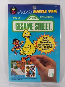 Vintage 1986 Sesame Street Colorforms Travel Pak Factory Sealed