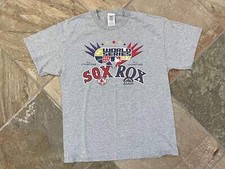 Boston Red Sox Colorado Rockies 2007 World Series Baseball TShirt, Size Large