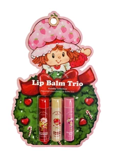 NOC Strawberry Shortcake Lip Balm Trio Chapstick Cherry Cuddler Raspberry Tart - Picture 1 of 3