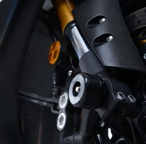 R&G Front Axle Sliders Fork Protectors For Yamaha YZF-R6, YZF-R1, FZ-10 & MT-10 - Picture 1 of 6