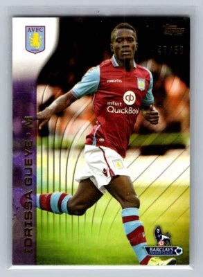 2015-16 Topps Premier Gold #19 Idrissa Gueye 紫色 #d 47/50 AVFC 足球卡 — 第 1/2 张图片