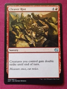 Magic The Gathering DUEL DECKS MERFOLK VS GOBLINS CLEAVER RIOT red card MTG - Picture 1 of 2