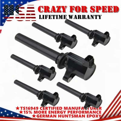 Bobina de encendido 6 piezas para Ford Escape Taurus 2003 2004 2005 2006 2007 2008 3,0 L V6 Foto 1 de 4