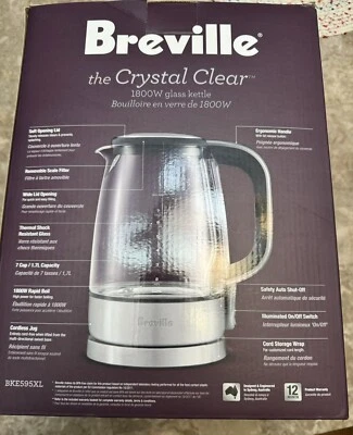 Hervidor eléctrico Breville BKE595XL The Crystal Clear 7 tazas/1,7 L sin BPA Foto 1 de 4