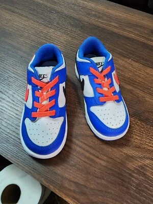 耐克扣篮低 (TDE) 尺码 8c 游戏皇家深红白色蓝色幼儿 CW1589-104 — 第 1/4 张图片